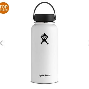 White 32 oz. Hydro Flask with Straw Lid